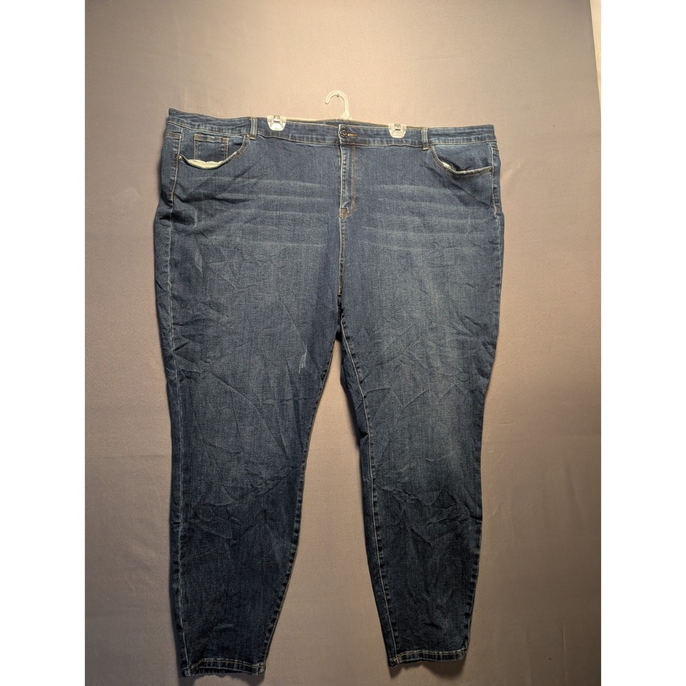 Morgan & Walker Jeans Womens 32 Blue Denim Cotton Stretch Medium Wash Skinny Leg